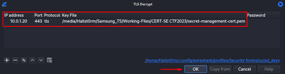 Decrypting tlsv2