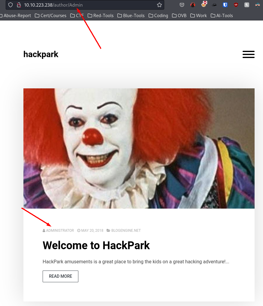 HackPark - TryHackMe