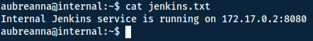 Jenkins service on port 8080...